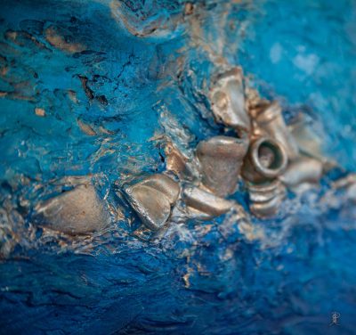 IMG_8015-1.9mb Emerging Treasures Coastal Hand-Painted Sea Glass Wall Art 54cm x 64cm